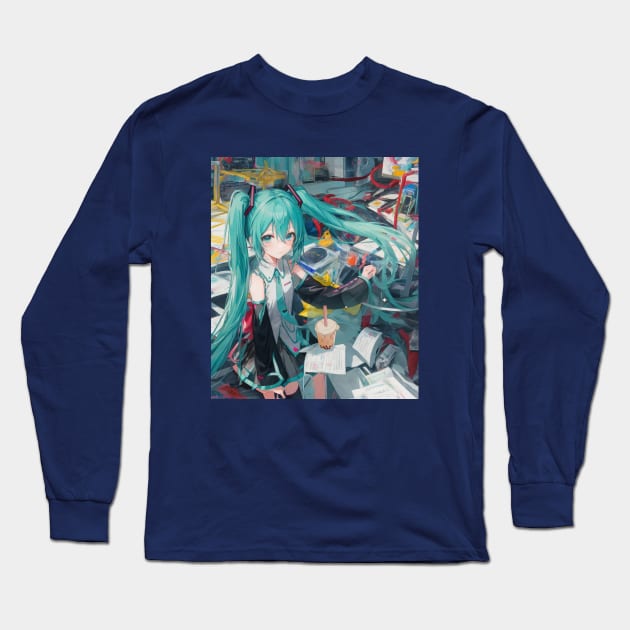 Hatsune Miku Long Sleeve T-Shirt by Prossori